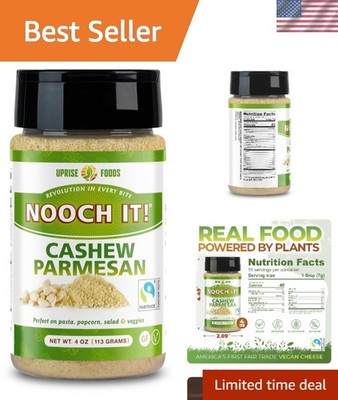 Organic & Non-GMO 4oz Cashew Parmesan - NOOCH IT s Flavorful Alternative