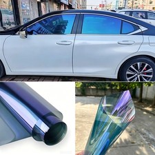 Car Side Glass Blue Chameleon Window Tint 60vlt 20x118 Uv Proof Sunshade Film Car Side Glass Blue Chameleon Window Tint 60vlt 20x118 Uv Proof Sunshade Film
