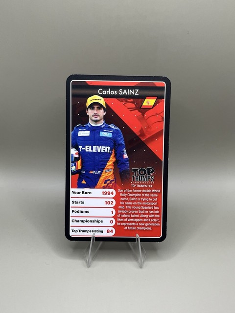 2020 Top Trumps Grand Prix Heroes Carlos Sainz