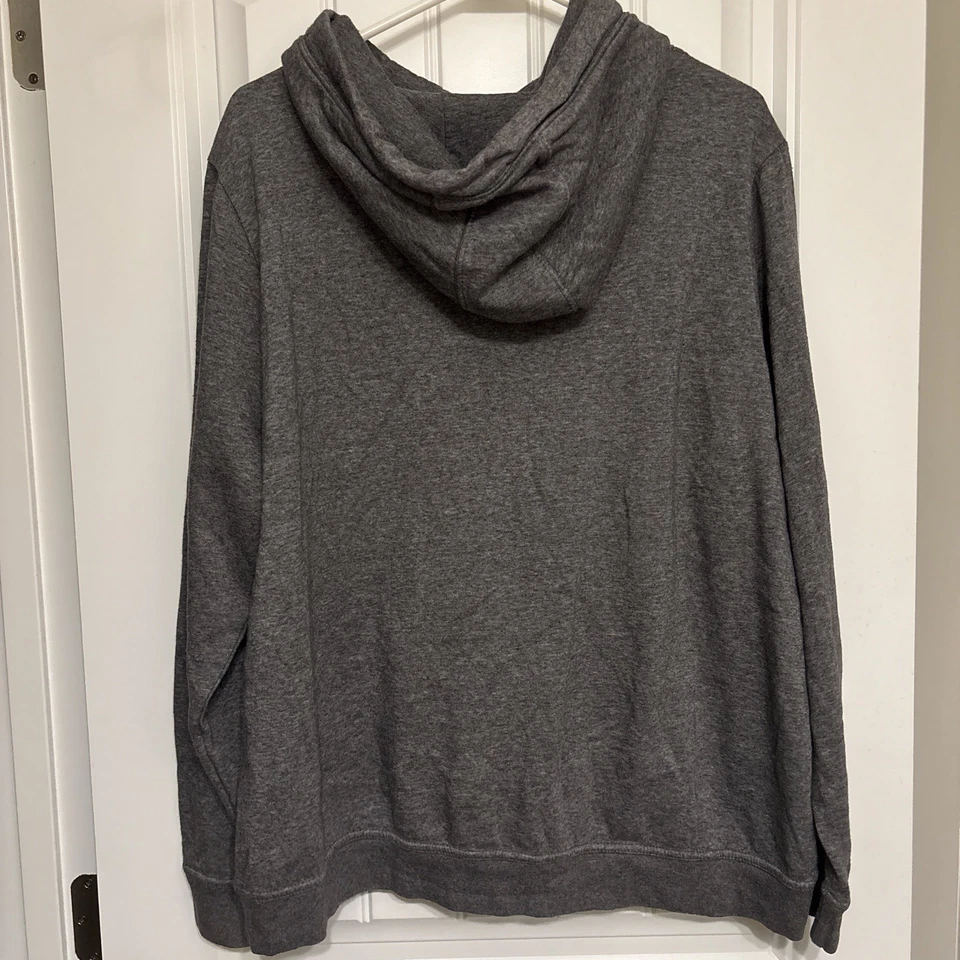 NIKE Mujer Talla XL Sudadera con Capucha Cuello Capucha Bolsillo Frontal Gris  Foto 2 de 3