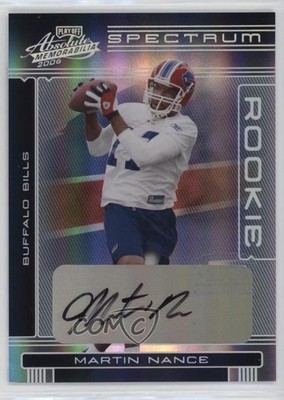 2006 Playoff Absolute Memorabilia /100 Martin Nance #171 Rookie Auto RC 0c2