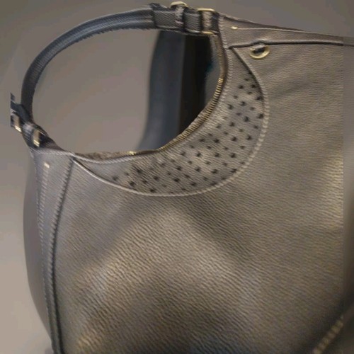 CHALA Shoulder Convertible Large Hobo Purse Brown Metallic Vegan Leather - Picture 9 of 13
