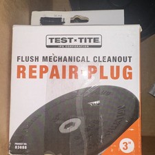 Lot Of 4 Test-Tite Flush Mechanical Cleanout Repair Plug 4"