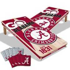 2x4 Cornhole Boards Alabama Crimson Tide Pro Regulation Size Foldable Legs