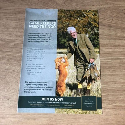 GUNS94 MAGAZIN WERBUNG 12X9 GAMEKEEPERS NEED THE NGO
