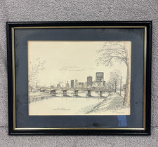 Framed Print By Paul Blackwell- City Of Dayton Looking North From S. Patterson 