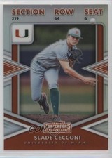 2020 Panini Elite Extra Edition College Tickets Holo Prizm Slade Cecconi 5x8