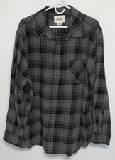 Field Stream Long Sleeve Button Up Flannel Shirt Men's 2XL