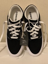 Converse Unisex Day One Classic Ox Black White Canvas Sneakers Mens 4Womens 5.5