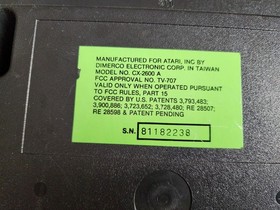 Atari 2600 4 toggle woody console only Tested (Read Description)