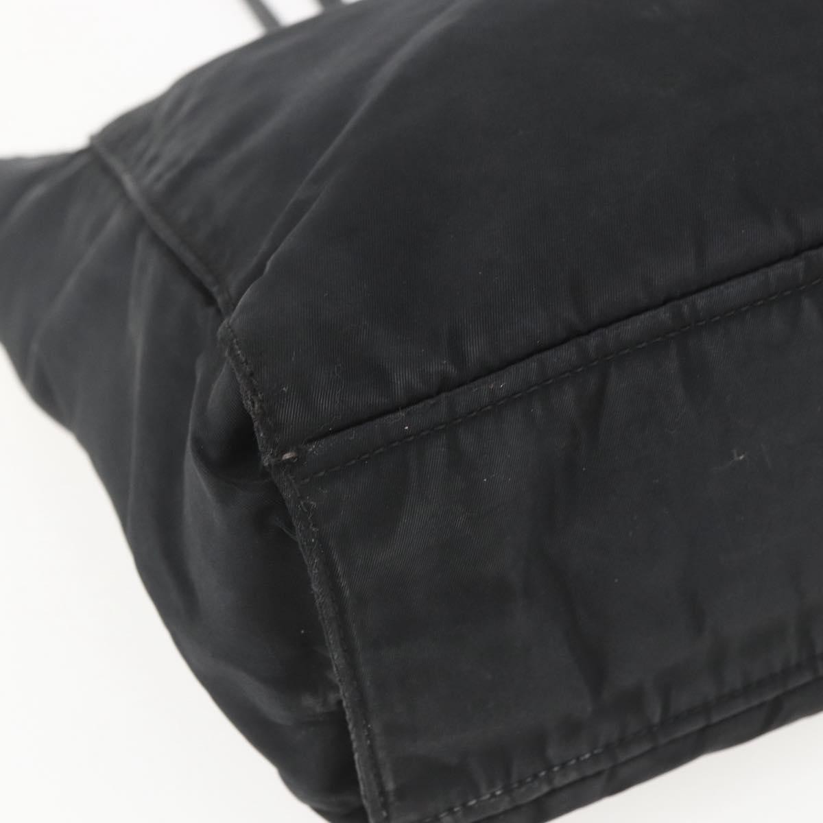 PRADA Tote Bag Nylon Black Silver Auth 157633 thumbnail 14