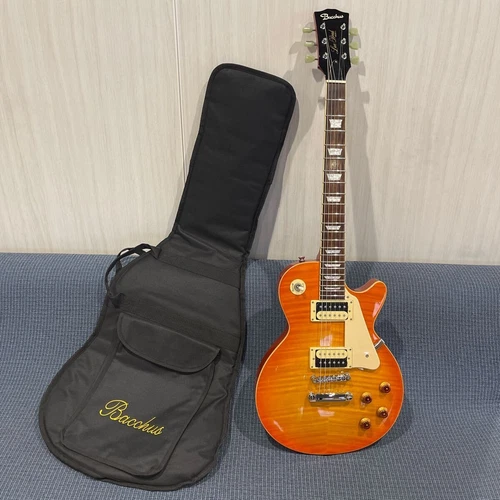 Bacchus BLP-60FM LD Les Paul type electric guitar with genuine gig bag #QOF7VS