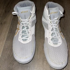 Asics Matflex 6 Wrestling Shoes -  GLACIER GREY/PURE GOLD