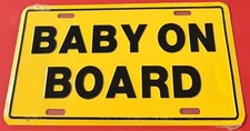 Baby On Board Booster License Plate New Baby Parents