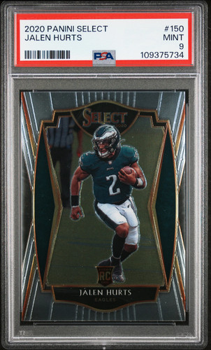 2020 Panini Select Jalen Hurts #150 PSA 9