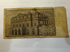 Lotto A105 – Banconota 1000 Lire "G. Verdi" - Repubblica Italiana– come da foto
