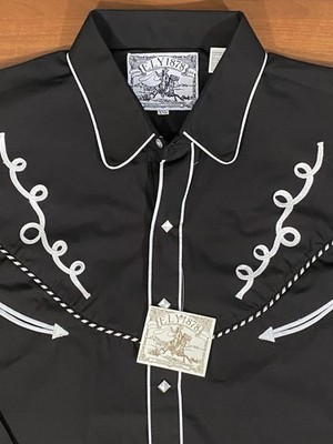 Ely 1878 Diamond Pearl Snap Long Sleeve Western Shirt Men s XXL Retro Rodeo