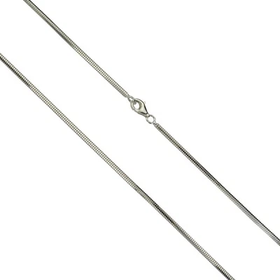Collier 925/- Silber Schlangenkette diamantiert Damen Echtschmuck Geschenk - Bild 1 von 3