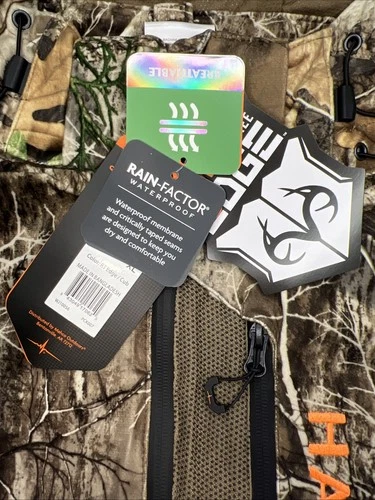 NWT Habit Ripley Trail Waterproof Hunting Jacket XL Realtree Camo Scent Factor image 9