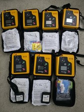 7*Welch Allyn AED10 Trainer Defibrillator AED 980150 with Softshell Case &6 Pads