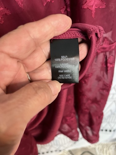 Vestido Torrid Talla 1 Rojo Estampado Estrella Forrado Nuevo Con Etiquetas - Imagen 10 de 10
