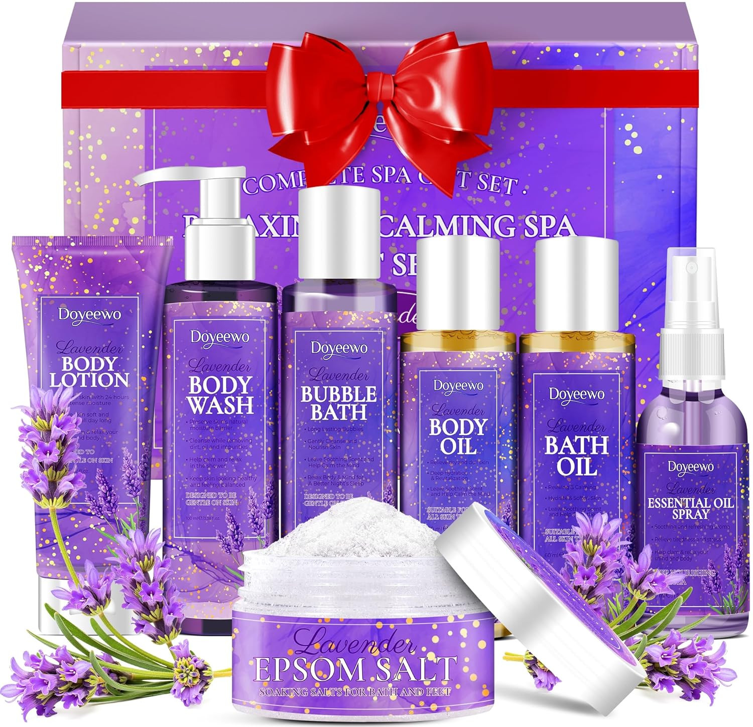 Spa Gifts for Women,Bath Body Care Wash Christmas Gifts Baskets for Women