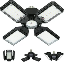 LED Garage Light 150W Deformable Garage Ceiling Lights 15000Lm 4 Adjustable
