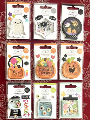 YOU CHOOSE - VERY RARE HALLOWEEN THANKSGIVING FALL SHAKER-POPS 3D STICKERS