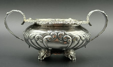 Georgian English Sterling Silver Footed Bowl Basin Joseph Barnard 1800s 391g