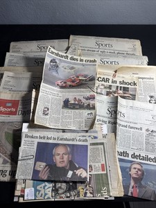 NASCAR Legend Dale Earnhardt Newspaper Articles - at least 24! 