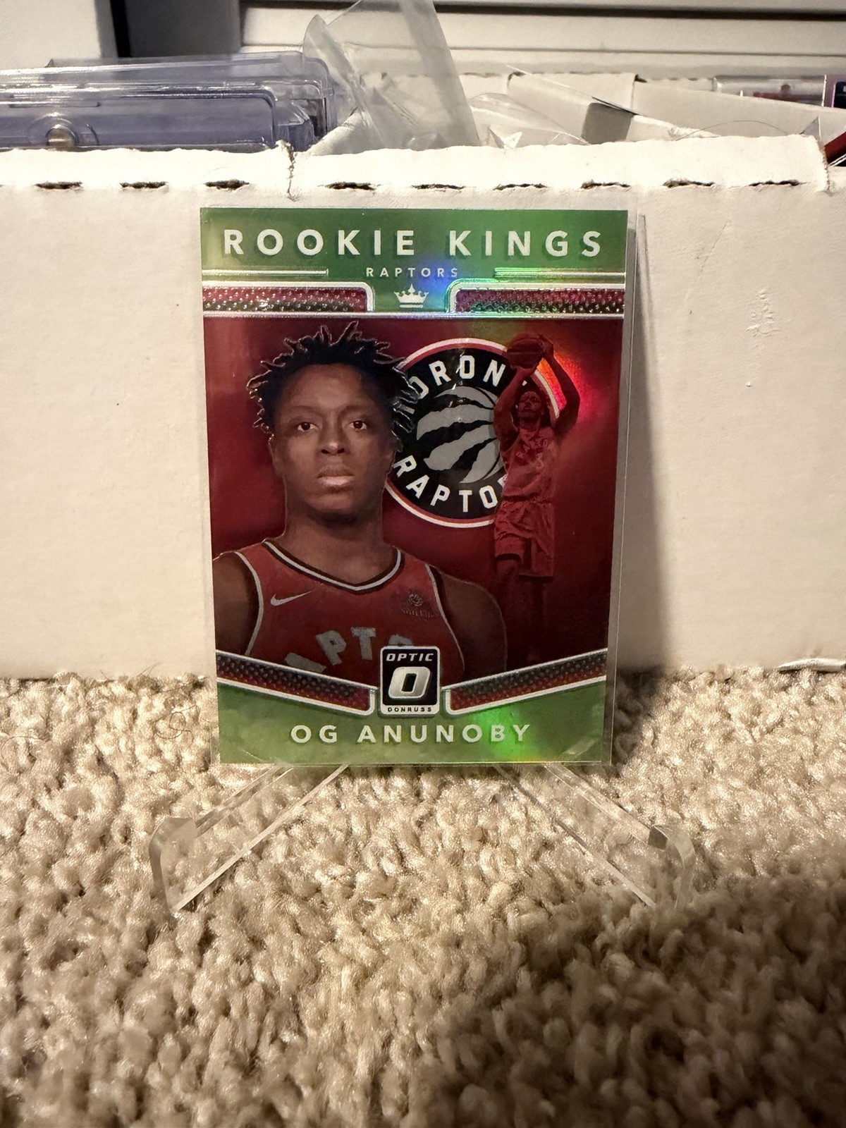 OG Anunoby 2017 Panini Donruss Optic Rookie Kings Lime Green Prizm #/149 RC