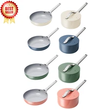 Caraway Ceramic Mini Fry Pan & Mini Sauce Pan Duo 8" & 1.75 QT