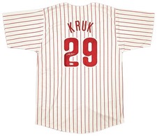 Philadelphia Phillies John Kruk Signed White Jersey Beckett Witness