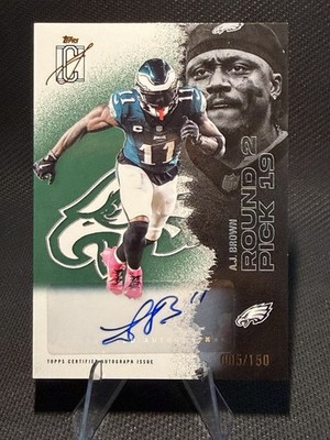 2025 Signature Class - AJ Brown - #93 Green Auto /150 - Eagles/Patriots
