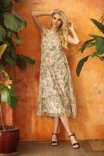 Johnny Was Jade Elise Ruffle Midi Dress L30825-3