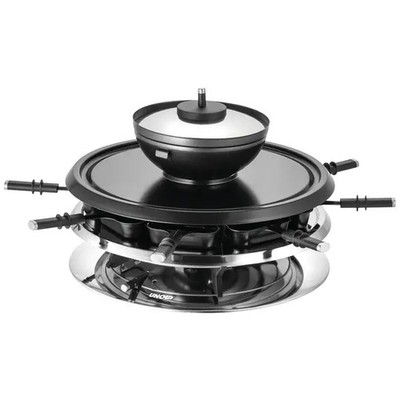 Unold 48726 UNOLD RACLETTE Multi 4 in 1 - Raclette/Fondue/Grill/Hot Stone R