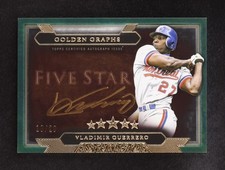Vladimir Guerrero 2020 Topps Five Star Golden Graphs Green #GGVG #18/20