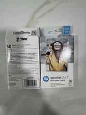 Sprocket 2x3" Premium Zink Sticky Back Photo Paper 50 Sheets (2 Pack)