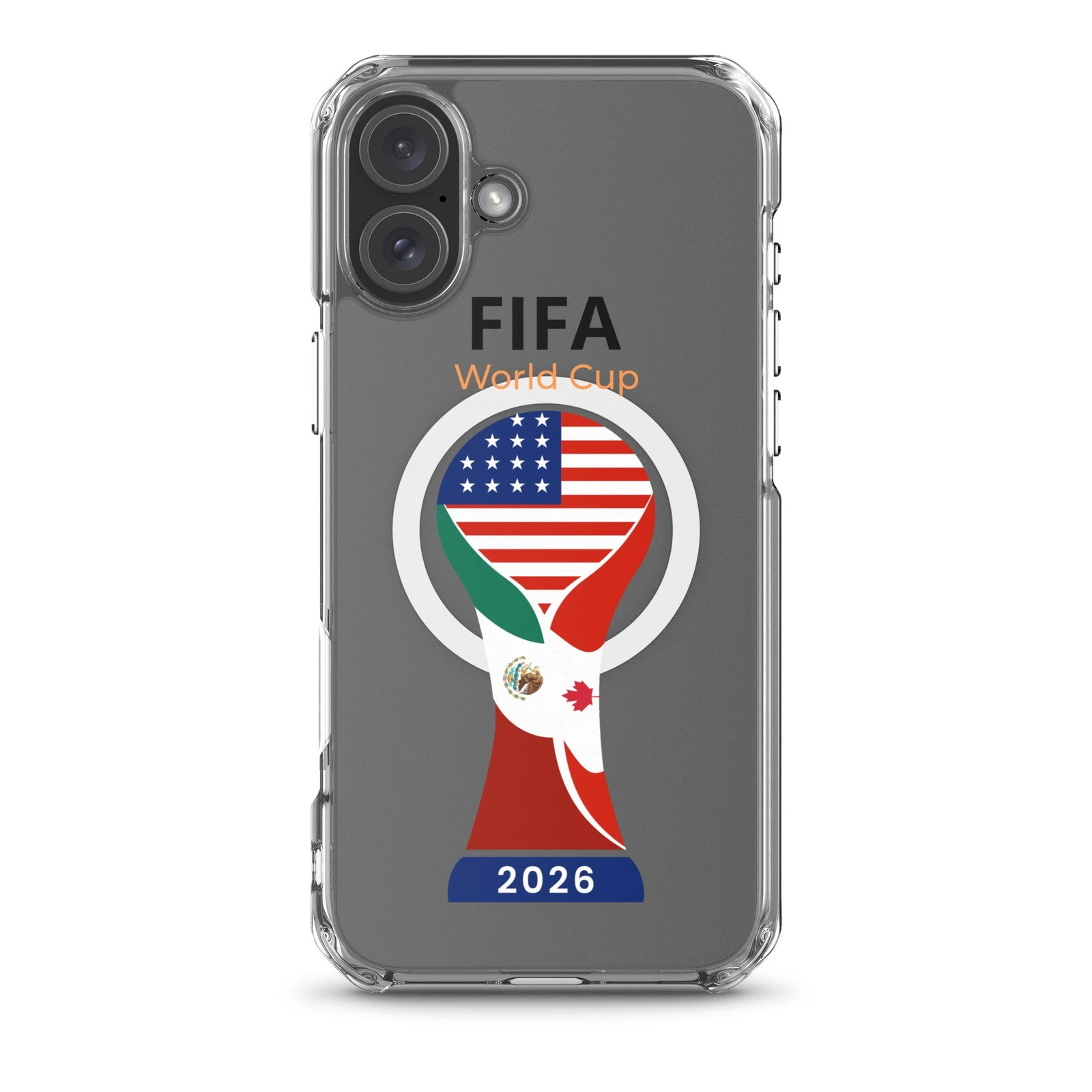 Soccer World Cup 2026 MagSafe® clear case for iPhone®