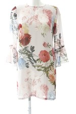 Mini Abito Donna Abito Taglia IT 38 rosa antico-blu pallido-verde scuro