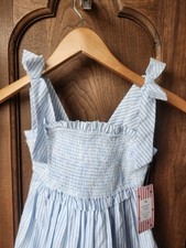 Red, white Blue girls Smocked Sundress.