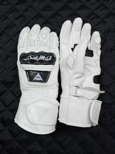 Produktbild - dainese druid 3 Handschuhe weiß Motorrad Racing Lederhandschuhe