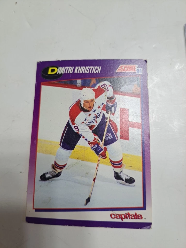 Lote de 3 tarjetas mixtas de hockey Claude Lemieux, Dimitri Khristich, Brian Gionta Foto 4 de 4