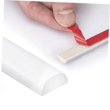 Flexible Molding Trim, 120x0.47x0.2 Inch 10 Ft  Peel and Stick, 10 Feet White
