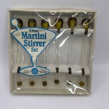 6 Martinis Stirrer Set