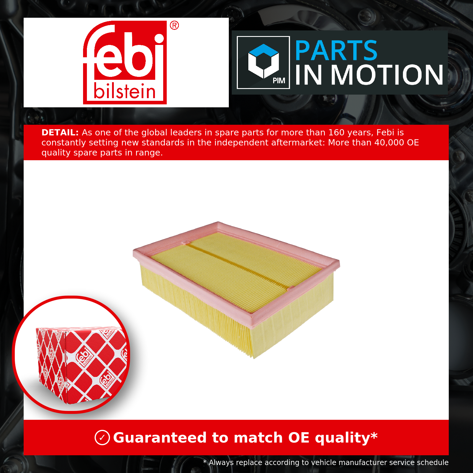 FEBI BILSTEIN 108302 Air Filter Fits Chevrolet Trax Opel Mokka X Vauxhall - Image 4