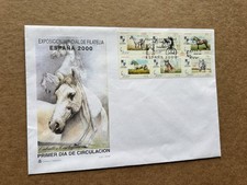 Spain 1998 FDC +Espana 2000 Carthusian Horses Set #2977 +Gorgeous Cachet +Neat