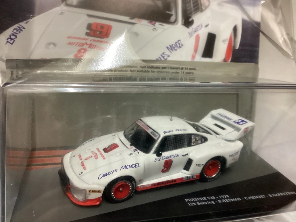 IXO PORSCHE 935 12h SEBRING 1978 , die-cast 1/43, Nuova in teca - Immagine 2 di 4