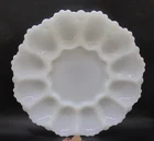 Milk Glass Deviled Egg Plate, Anchor Hocking, NO Chips, Vintage