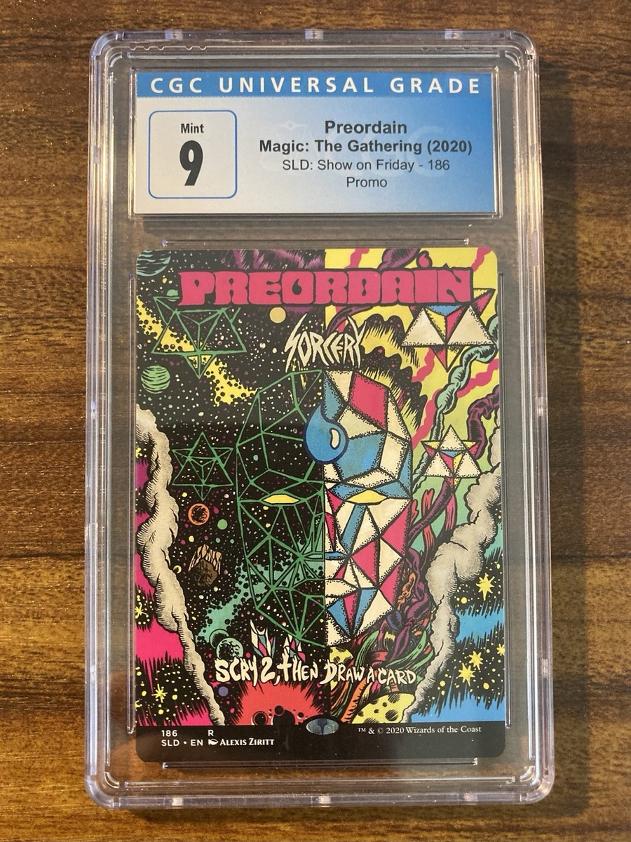 MTG 巨大　ポスター MTG✨PREORDAIN Borderless FULL POSTER ART✨SLD CGC 9 MINT RARE